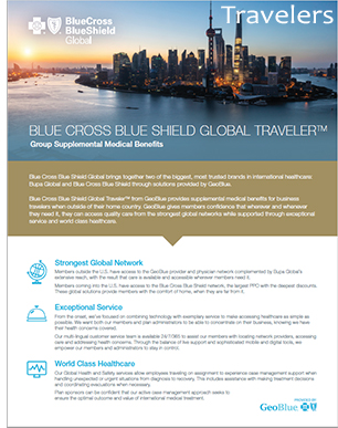 GeoBlue Group Traveler Brochure 